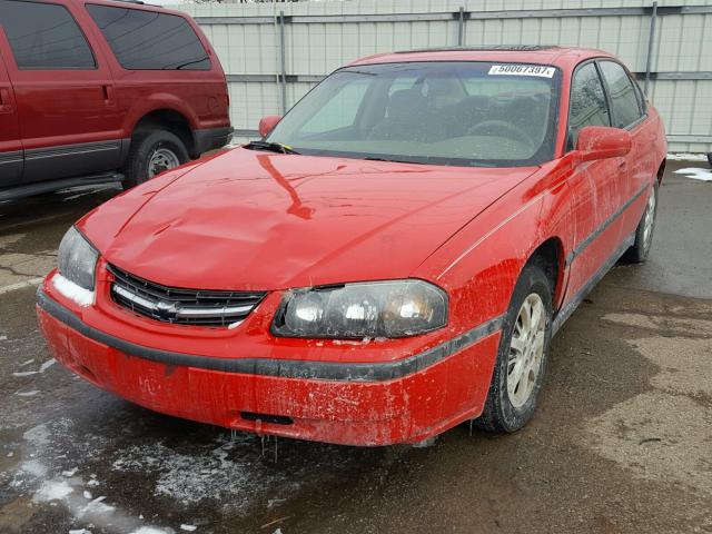 2G1WF52EXY9136273 - 2000 CHEVROLET IMPALA RED photo 2