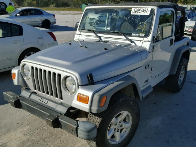 1J4FA39S94P706663 - 2004 JEEP WRANGLER X GRAY photo 2