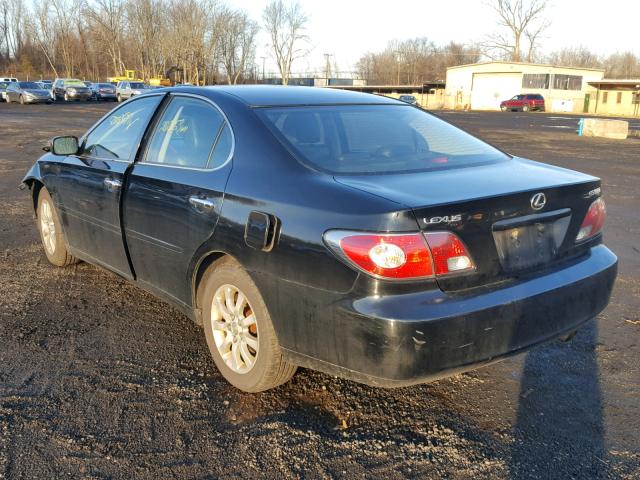 JTHBA30GX40001049 - 2004 LEXUS ES 330 BLACK photo 3