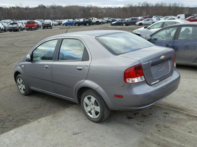 KL1TD566X6B575396 - 2006 CHEVROLET AVEO BASE GRAY photo 3