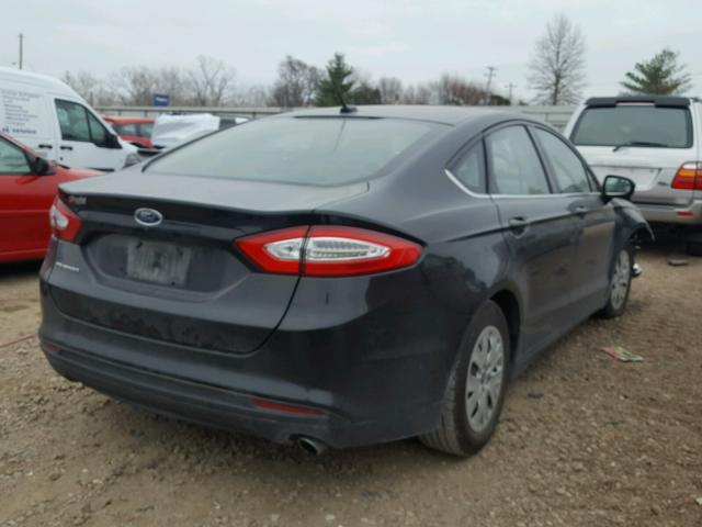 3FA6P0G73ER315803 - 2014 FORD FUSION S BLACK photo 4