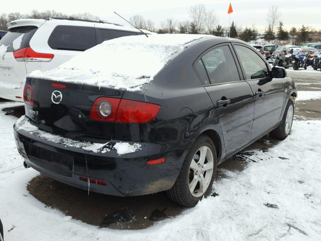 JM1BK12G061471586 - 2006 MAZDA 3 I BLACK photo 4