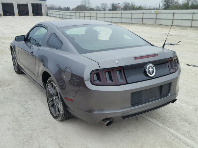 1ZVBP8AM4E5207602 - 2014 FORD MUSTANG GRAY photo 3