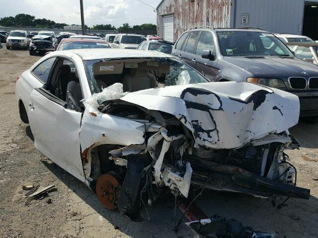 4T1CE38P14U806442 - 2004 TOYOTA CAMRY SOLA WHITE photo 1