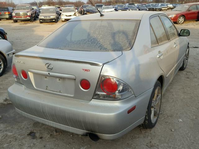 JTHBD192X20054799 - 2002 LEXUS IS 300 SILVER photo 4