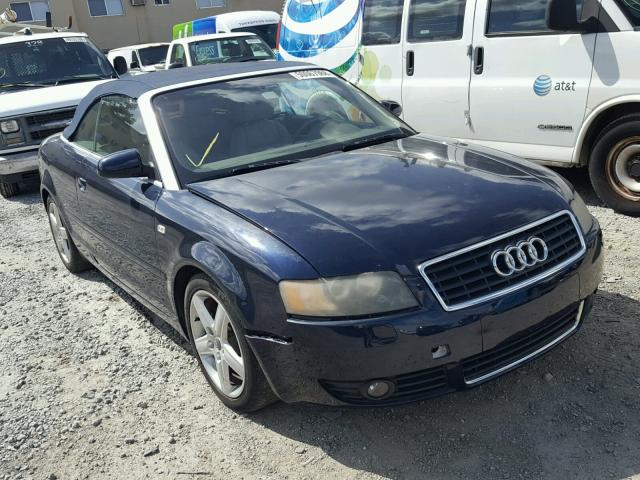 WAUAC48H04K019068 - 2004 AUDI A4 1.8 CAB BLUE photo 1