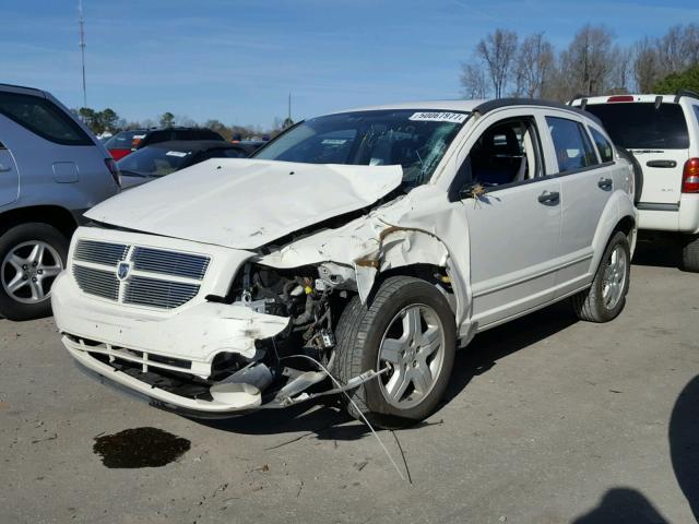 1B3HB48B78D702106 - 2008 DODGE CALIBER SX WHITE photo 2