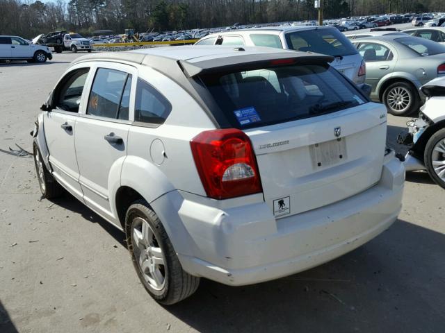 1B3HB48B78D702106 - 2008 DODGE CALIBER SX WHITE photo 3