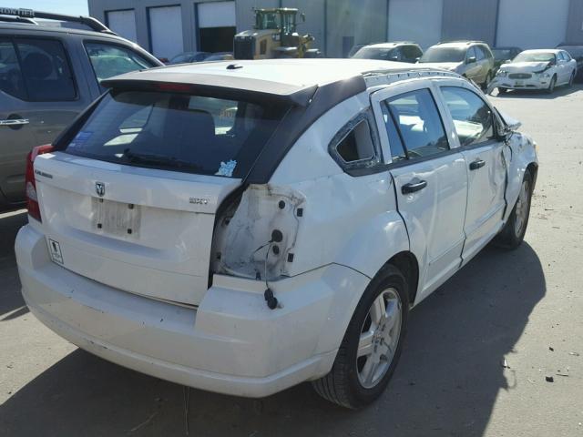 1B3HB48B78D702106 - 2008 DODGE CALIBER SX WHITE photo 4