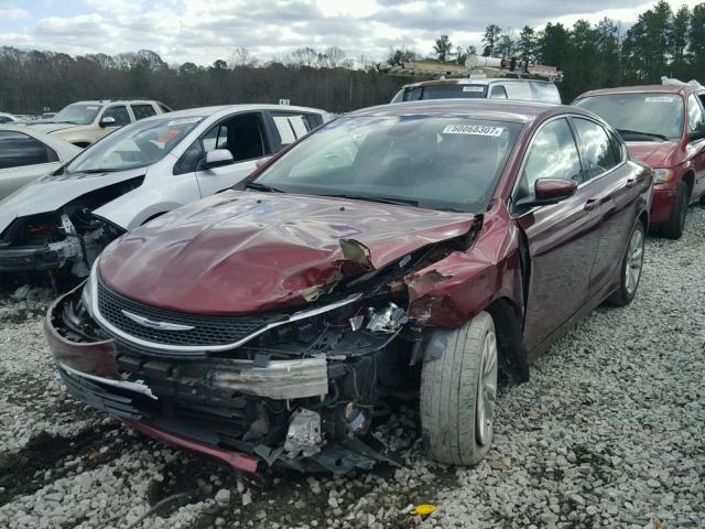 1C3CCCAB4FN666753 - 2015 CHRYSLER 200 LIMITE BURGUNDY photo 2