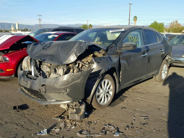 3N1AB7AP2GY312259 - 2016 NISSAN SENTRA S BLACK photo 2