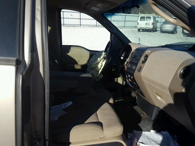 1FTRF12W65NB42327 - 2005 FORD F150 TAN photo 5