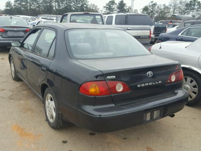 2T1BR12E02C544519 - 2002 TOYOTA COROLLA CE BLACK photo 3