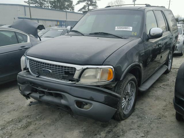 1FMRU15L11LB09776 - 2001 FORD EXPEDITION BLACK photo 2