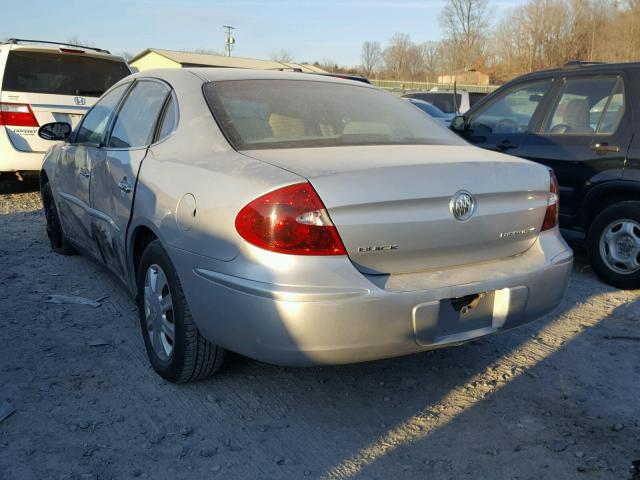 2G4WC532X51306111 - 2005 BUICK LACROSSE C SILVER photo 3