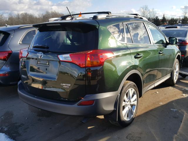2T3DFREV4DW096600 - 2013 TOYOTA RAV4 LIMIT GREEN photo 4