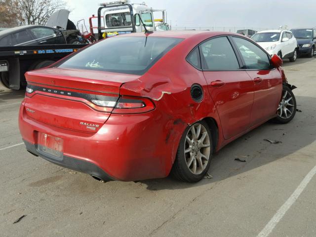 1C3CDFBH5DD699037 - 2013 DODGE DART SXT ORANGE photo 4