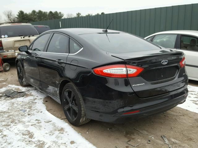 3FA6P0H71GR136161 - 2016 FORD FUSION SE BLACK photo 3