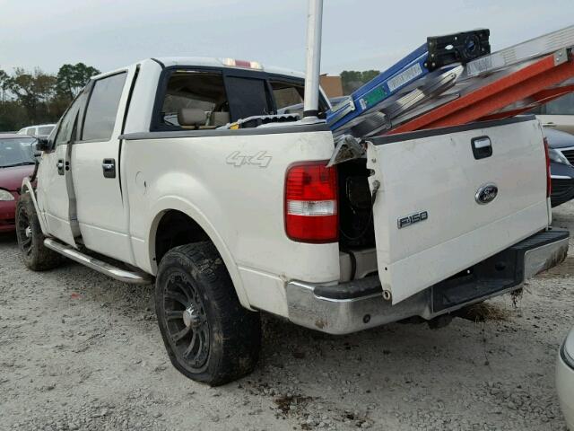 1FTPW14588KC01332 - 2008 FORD F150 SUPER WHITE photo 3