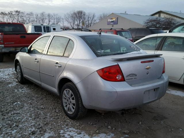 1G1AS58H197270907 - 2009 CHEVROLET COBALT LS GRAY photo 3