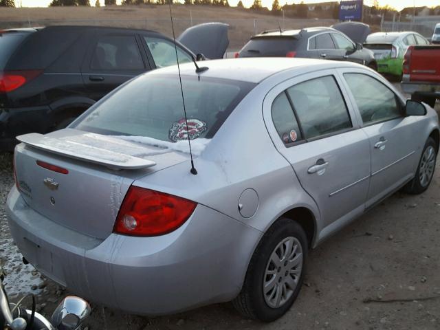 1G1AS58H197270907 - 2009 CHEVROLET COBALT LS GRAY photo 4