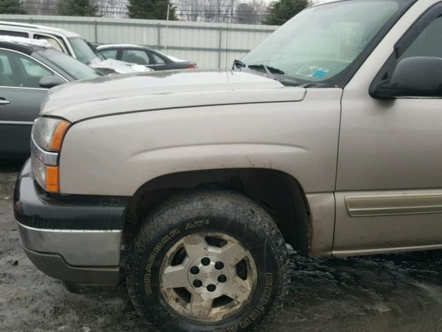 1GCEK19BX5E153960 - 2005 CHEVROLET SILVERADO TAN photo 9