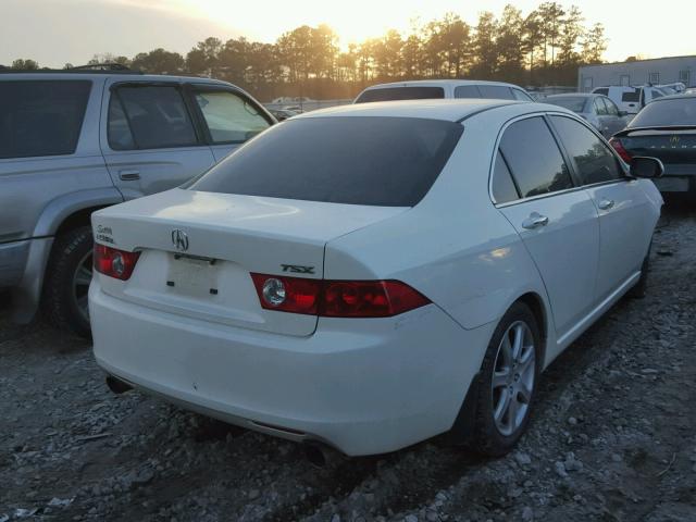 JH4CL96814C021948 - 2004 ACURA TSX WHITE photo 4