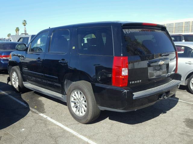 1GNFK13599R107761 - 2009 CHEVROLET TAHOE HYBR BLACK photo 3