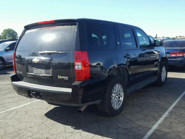 1GNFK13599R107761 - 2009 CHEVROLET TAHOE HYBR BLACK photo 4