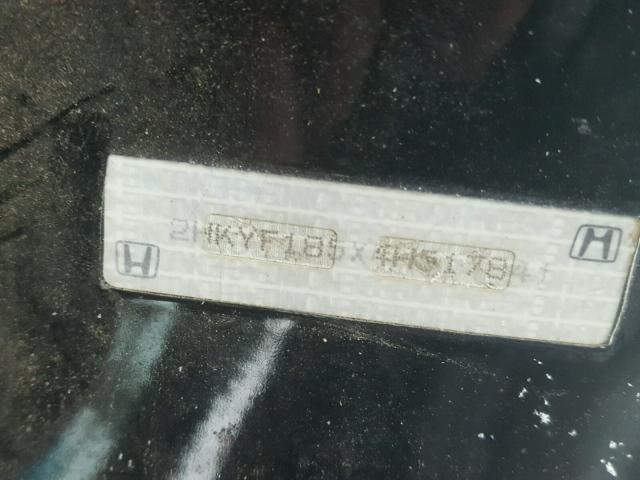 2HKYF185X4H517841 - 2004 HONDA PILOT EXL BLACK photo 10