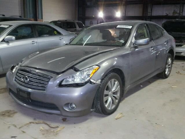 JN1BY1AR4DM600610 - 2013 INFINITI M37 X GRAY photo 2