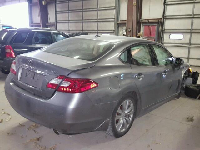 JN1BY1AR4DM600610 - 2013 INFINITI M37 X GRAY photo 4