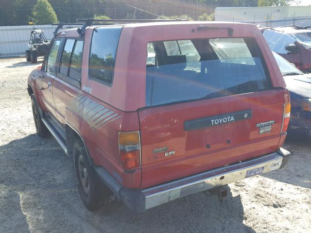 JT4RN62S0H0139227 - 1987 TOYOTA 4RUNNER RN RED photo 3