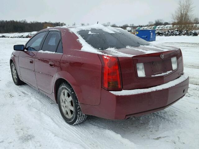 1G6DP577170152850 - 2007 CADILLAC CTS HI FEA BURGUNDY photo 3