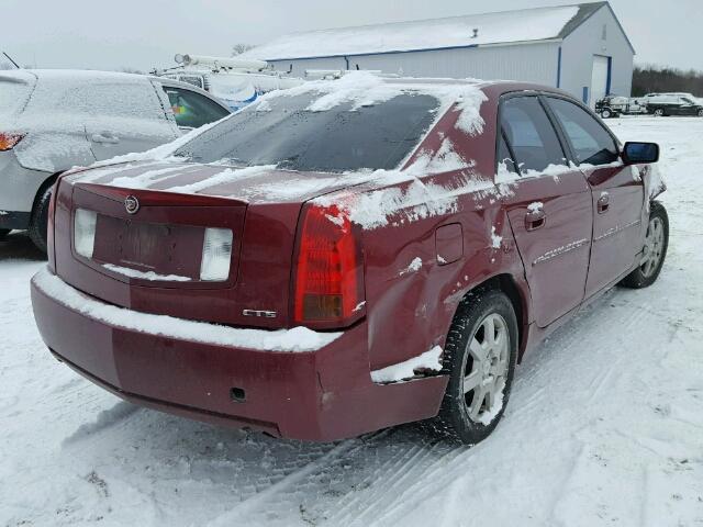 1G6DP577170152850 - 2007 CADILLAC CTS HI FEA BURGUNDY photo 4