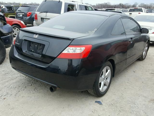 2HGFG12847H581234 - 2007 HONDA CIVIC EX BLACK photo 4