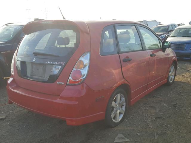 JS2RD62H265350765 - 2006 SUZUKI AERIO RED photo 4