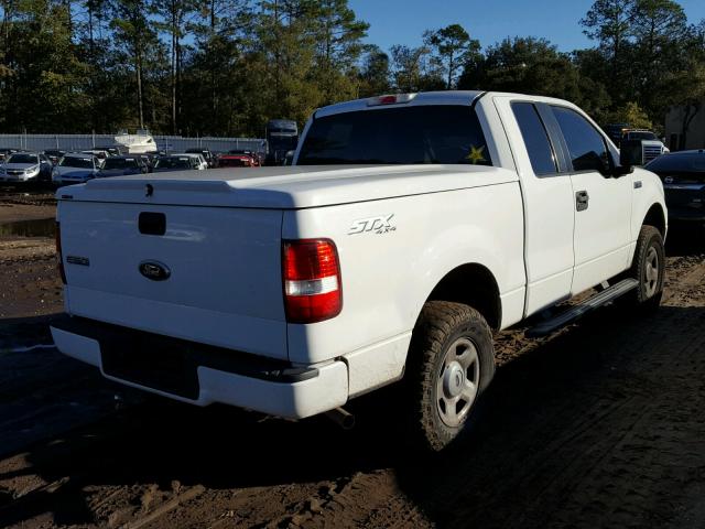 1FTRX14W86KB95320 - 2006 FORD F150 WHITE photo 4