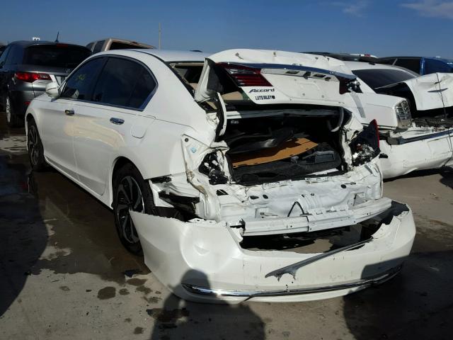 1HGCR2F82HA098306 - 2017 HONDA ACCORD EXL WHITE photo 3