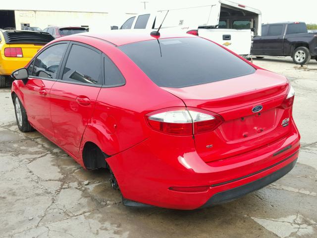 3FADP4BJ4EM220407 - 2014 FORD FIESTA SE RED photo 3