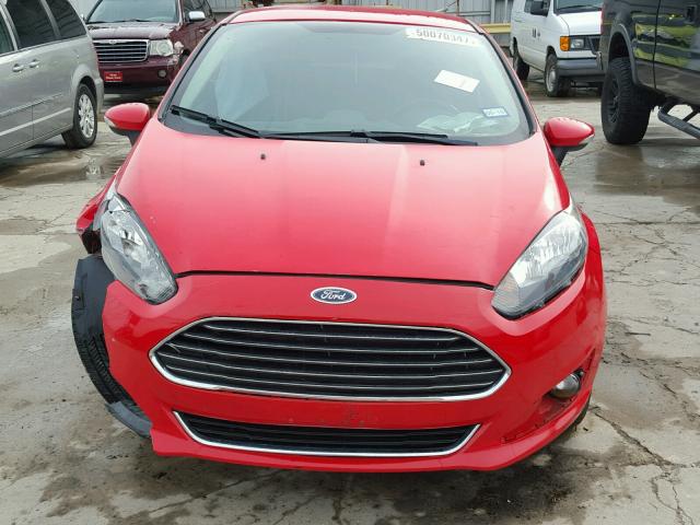 3FADP4BJ4EM220407 - 2014 FORD FIESTA SE RED photo 9