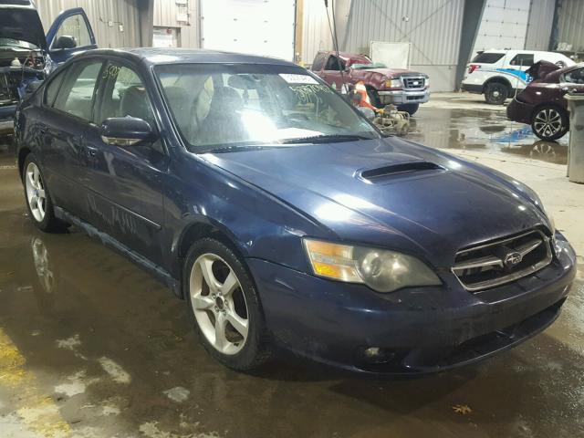 4S3BL676654216769 - 2005 SUBARU LEGACY GT BLUE photo 1