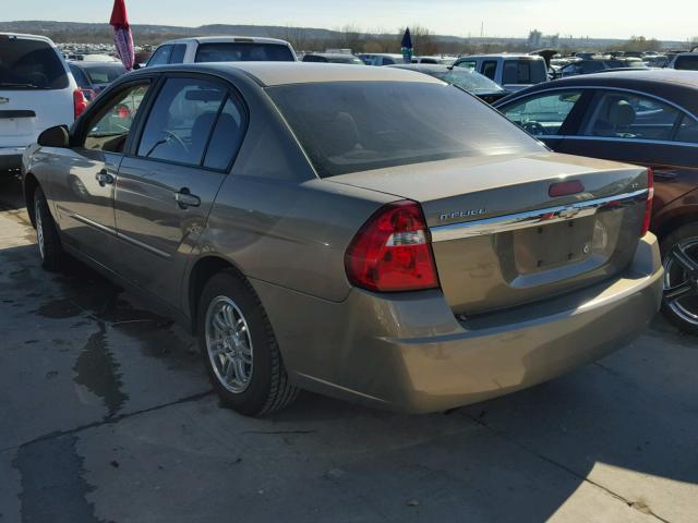 1G1ZS57F97F131033 - 2007 CHEVROLET MALIBU LS თაფლისფერი ფოტო 3