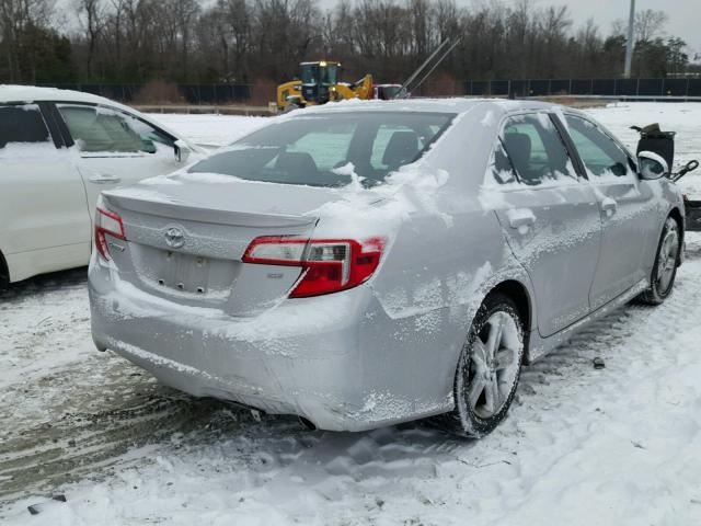 4T1BF1FK7DU655580 - 2013 TOYOTA CAMRY L SILVER photo 4
