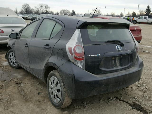 JTDKDTB30C1010807 - 2012 TOYOTA PRIUS C GRAY photo 3