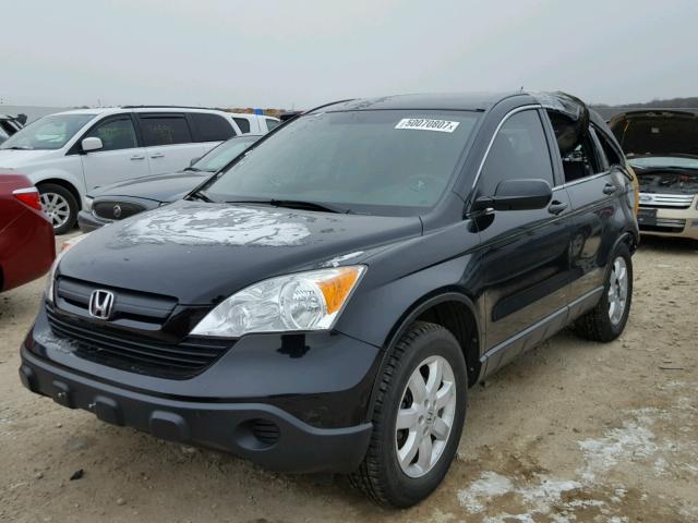 JHLRE38337C034860 - 2007 HONDA CR-V LX BLACK photo 2