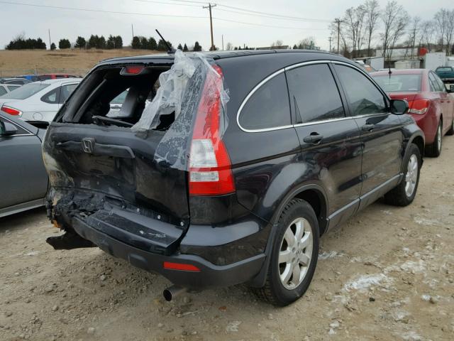 JHLRE38337C034860 - 2007 HONDA CR-V LX BLACK photo 4