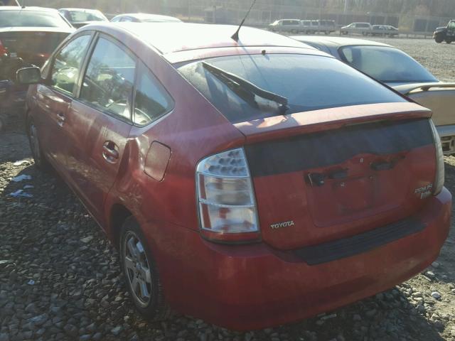 JTDKB20U567512192 - 2006 TOYOTA PRIUS RED photo 3