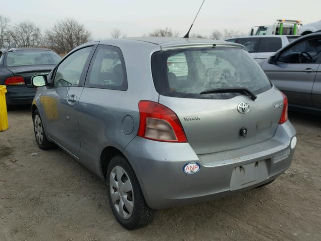 JTDJT923X75103575 - 2007 TOYOTA YARIS SILVER photo 3