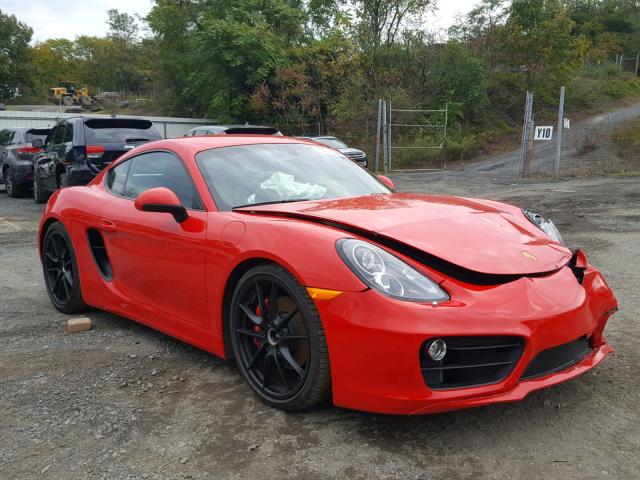 WP0AB2A86GK185121 - 2016 PORSCHE CAYMAN S RED photo 1